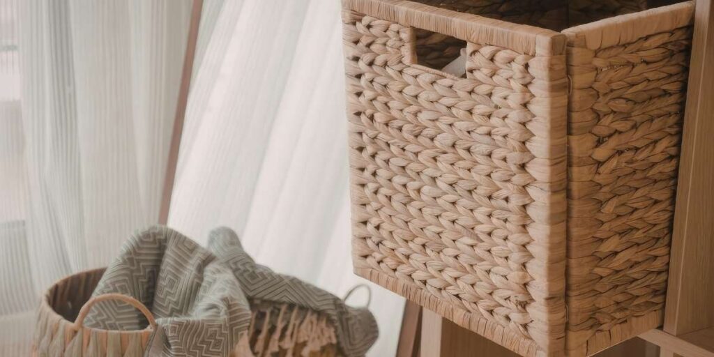 le Panier de rangement en osier