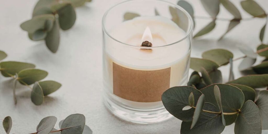 une Bougie parfumée d'ambiance