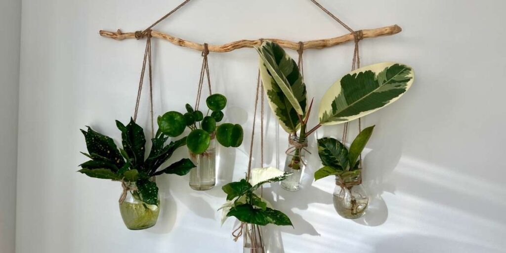 une Plante artificielle tombante